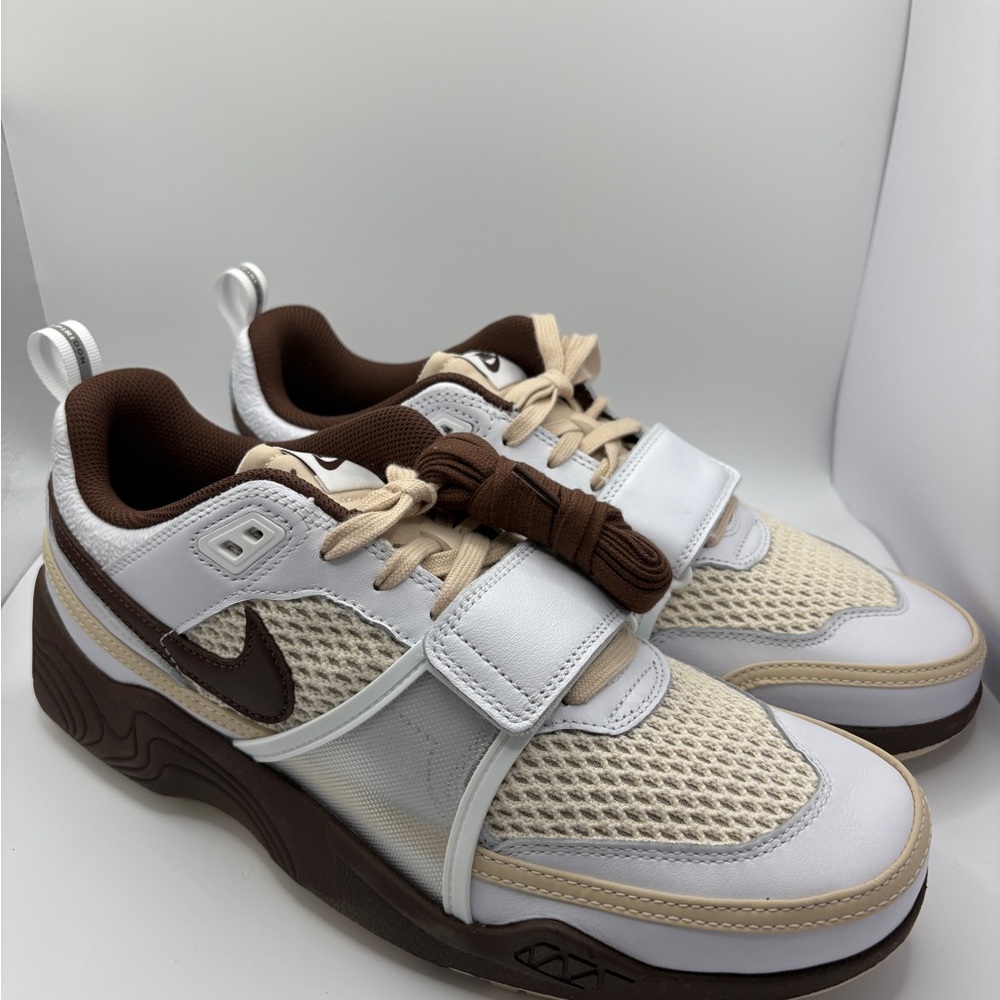 Nike White and Brown Sneakers TRAVIS SCOTTS SIZE 10.5 BRAND NEW OG ALL